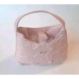 Small PInk Eyelet Purse /Girls Purse/ Flower Girl